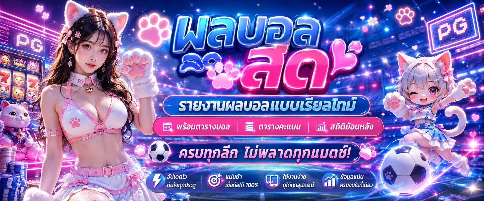 หน้าผลบอลสด Neko96 พร้อมตารางแข่งขันทุกลีก